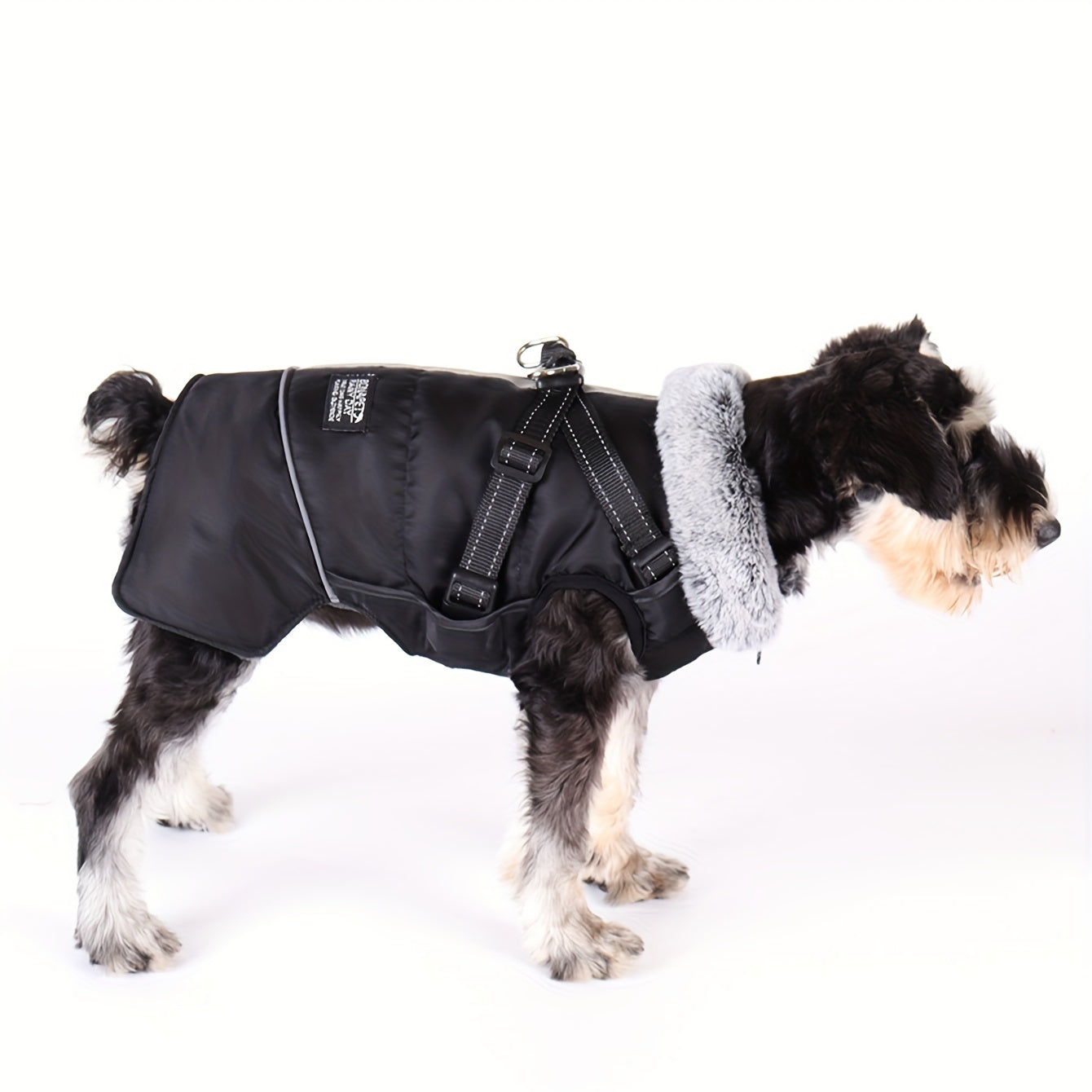 1pc Dog Coat Winter Jacket With Reflective Strap